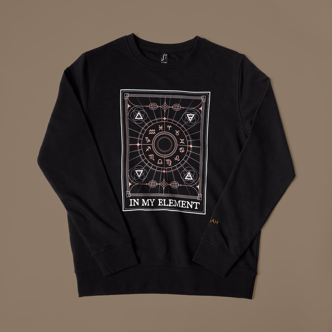 In My Element Heavyweight Sweatshirt-Black