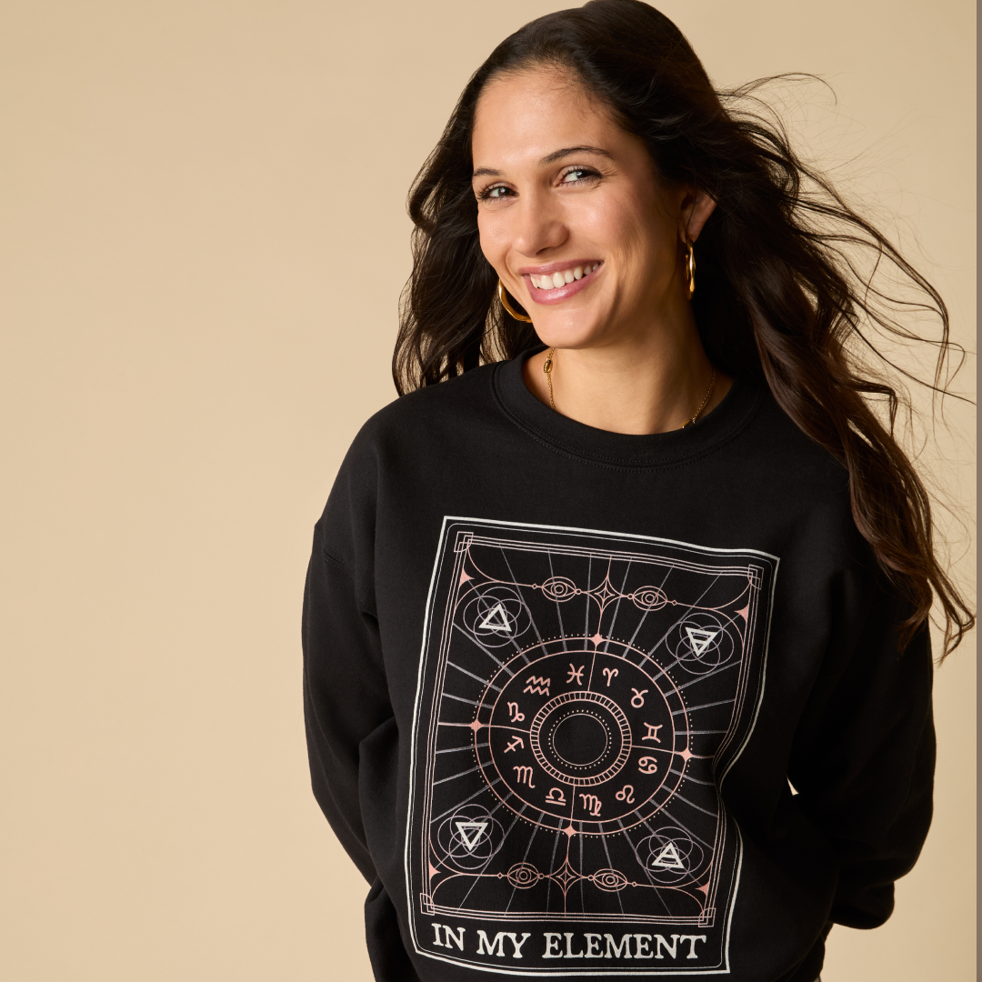 In My Element Heavyweight Sweatshirt-Black