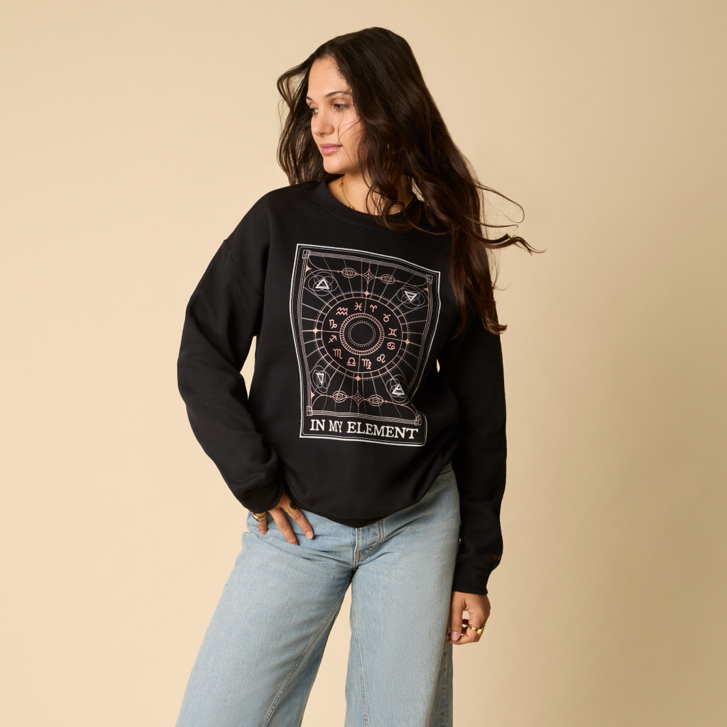 In My Element Heavyweight Sweatshirt-Black
