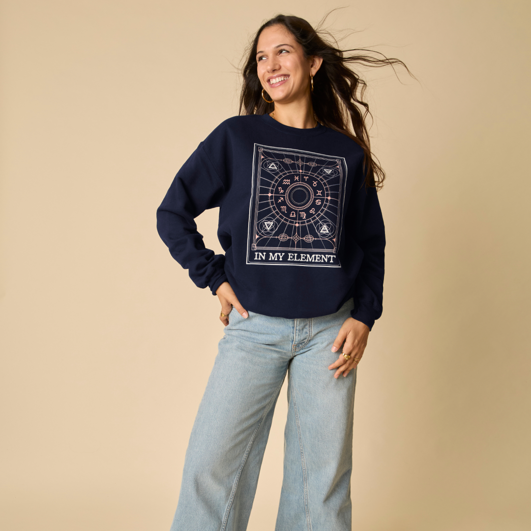 In My Element Lightweight Sweatshirt - Deep Blue