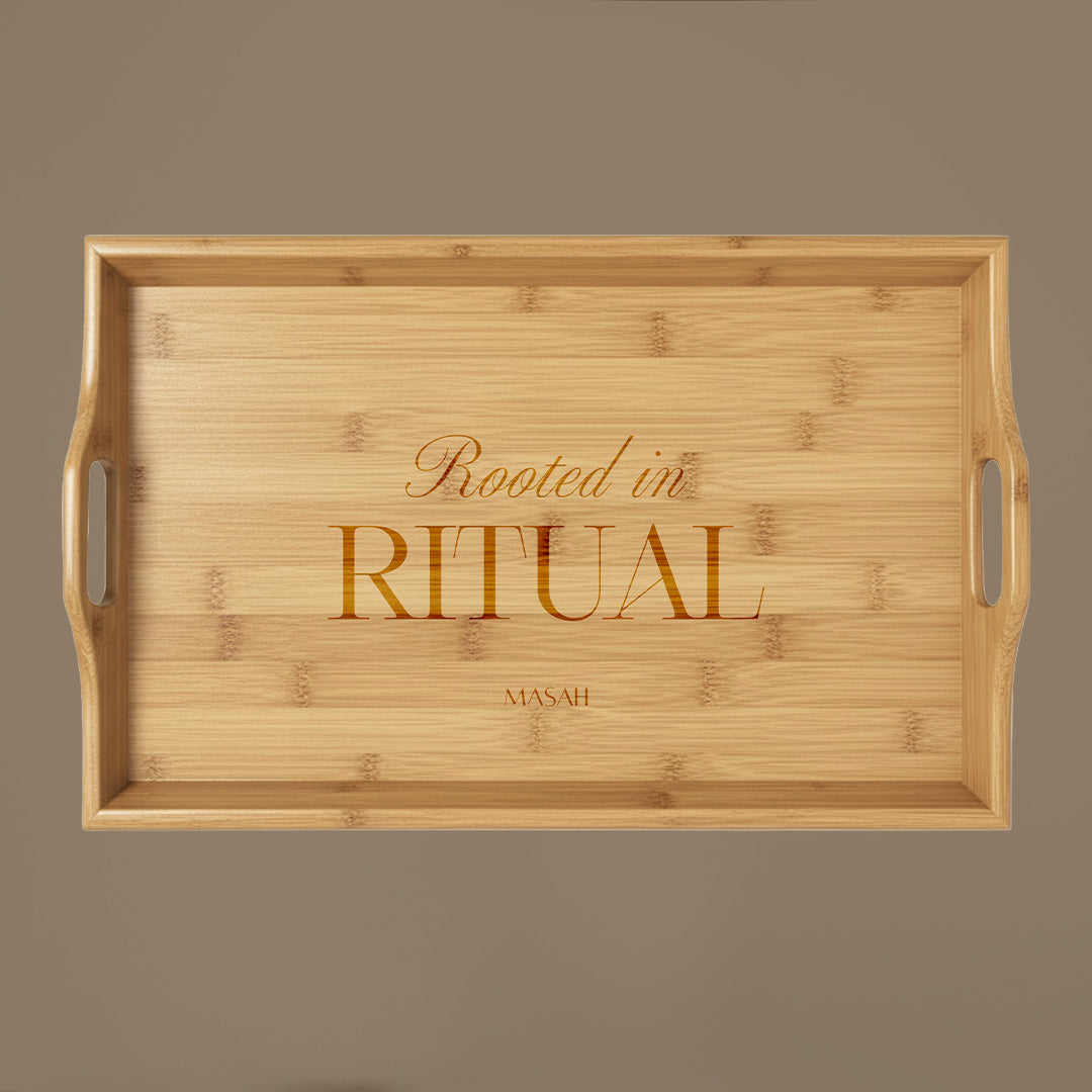 Rooted in Ritual Bamboo Tray