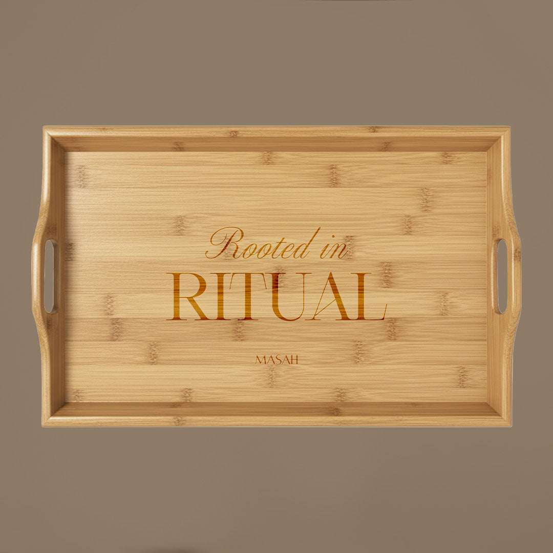 Rooted in Ritual Bamboo Tray